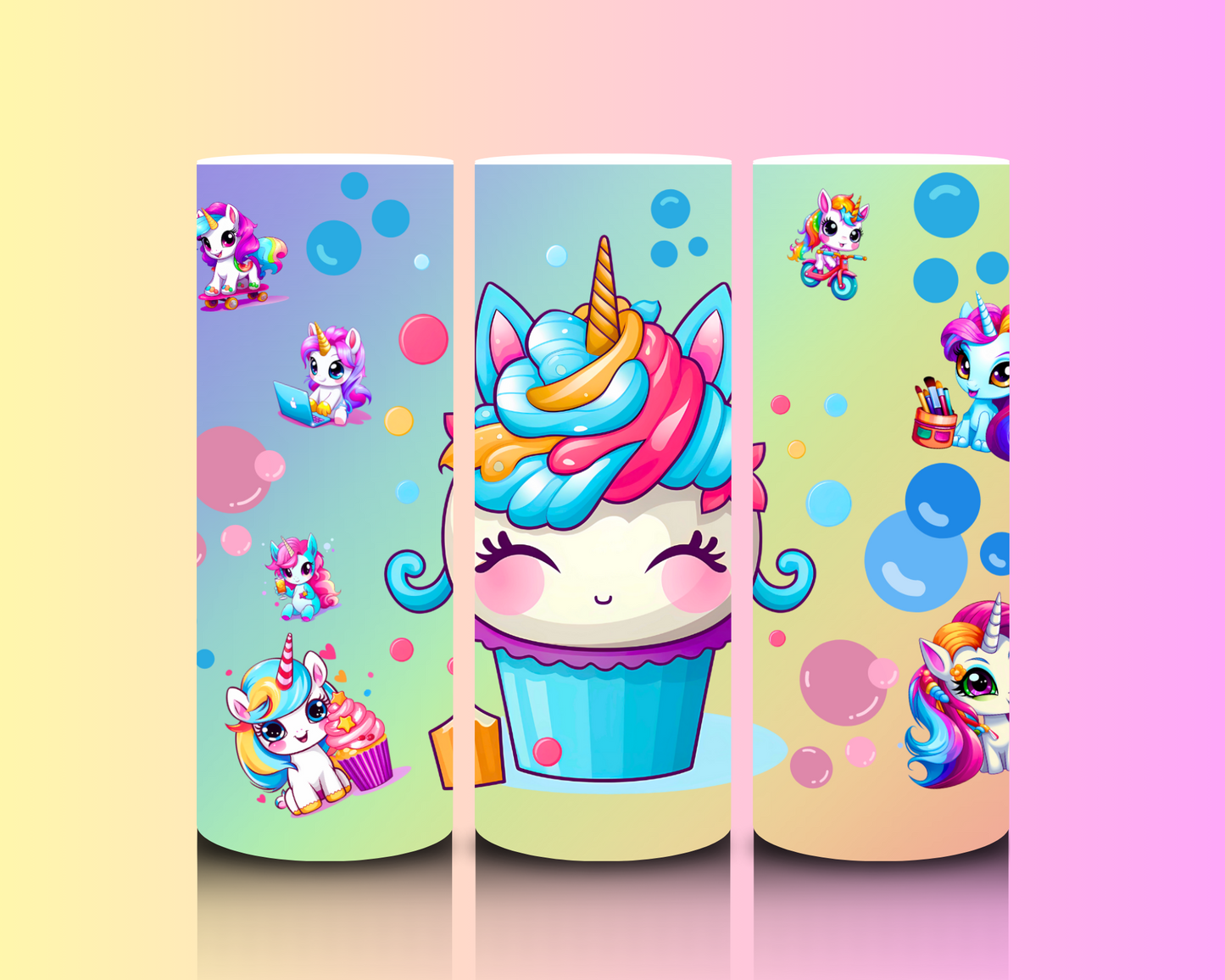 Unicorn Rainbow Cupcake